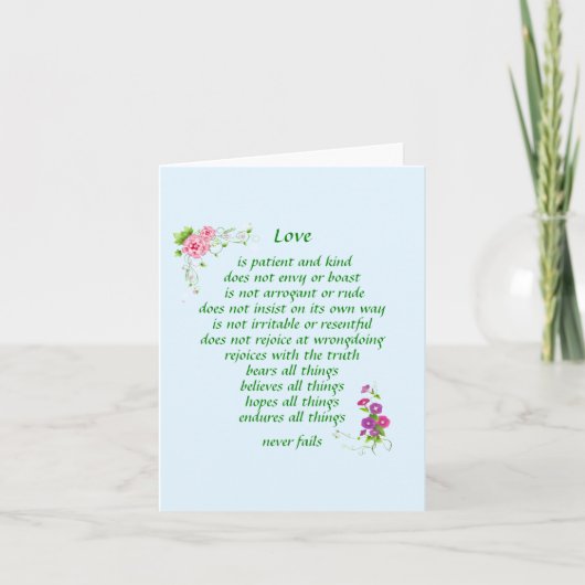 L'amour est le plus grand Carte pour notes (Devant)