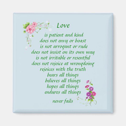 L'amour est le plus grand - Magnet (Devant)