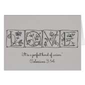 L'amour est lien parfait d'Union~Scripture~Wedding (Devant Horizontal)