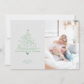 L'Amour Est Né Arbre Carte de Noël (Devant)