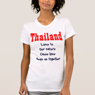 l'amour est nos T-shirts de la Thaïlande de natur