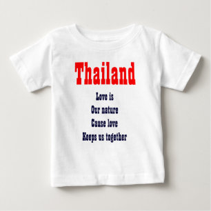 l'amour est notre nature T-shirts thaïlandais