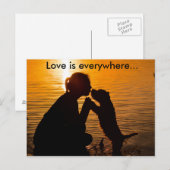 L'amour est partout - Carte postale (Devant / Derrière)