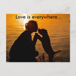 L'amour est partout - Carte postale