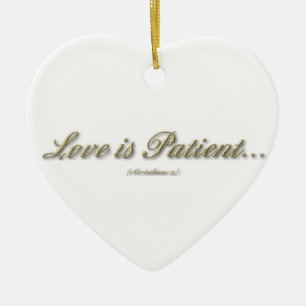 L'amour est patient, amour est ornement aimable