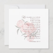 L'amour est patient - Faire-part de mariage (Devant)