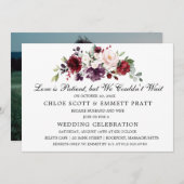 L'amour est Patient Faire-Part de Mariage (Devant / Derrière)