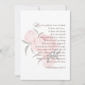L'amour est patient – Floral Save the Date écritur (Devant)