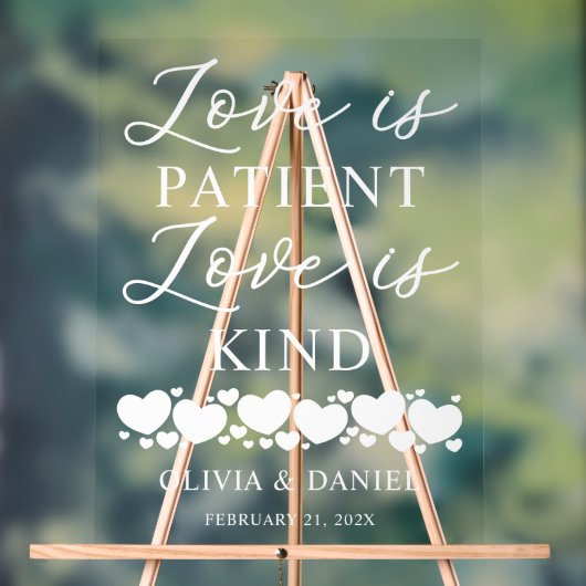 L'amour est Patient, l'amour est Gentil Mariage su (Neutre)