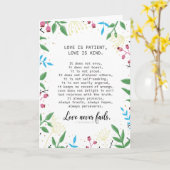 L'amour est patient, l'amour est nature - Carte (Fleur jaune)