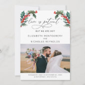 L'amour est patient, nous pas | Faire-part de mari (Devant)