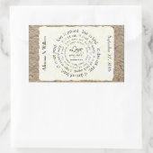 L'amour est patient, Sticker Mariage de texte circ (Sac)