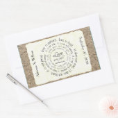 L'amour est patient, Sticker Mariage de texte circ (Enveloppe)