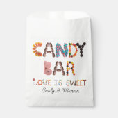 L'amour est sucré Bonbons faveur Sacs pour barre d (Devant)