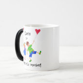 'L'amour est...' Tasse Morphing (Devant gauche)