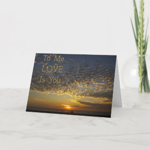 l'amour est toi, carte anniversaire