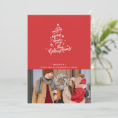 L'amour est tombé Photo Carte de Noël (Debout devant)