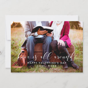 L'amour est tout autour du carte photo de la Saint