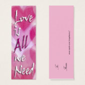 L'amour est tout ce dont nous avons besoin Mini Ca (Devant & derrière)