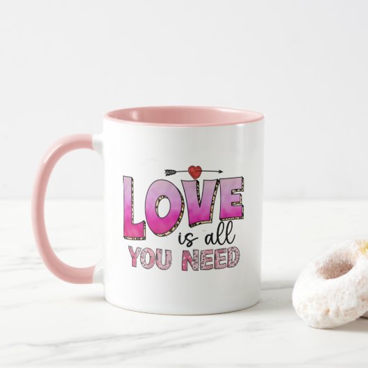 L'amour est tout ce dont vous avez besoin Mug - ca (Avec donut)