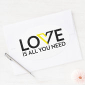 L'amour est tout ce dont vous avez besoin Sticker (Enveloppe)
