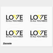 L'amour est tout ce dont vous avez besoin Sticker (Feuille)