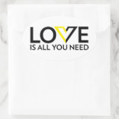 L'amour est tout ce dont vous avez besoin Sticker (Sac)