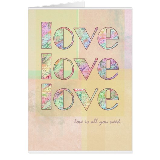 L'amour est tout que vous avez besoin (Devant)