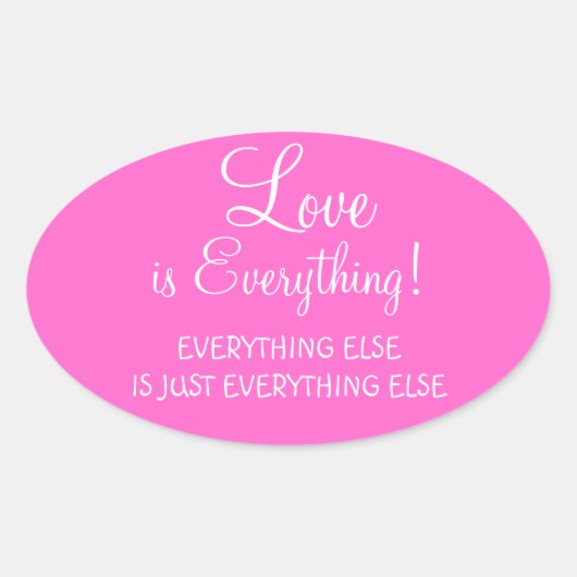 L'amour est tout Stickers (Devant)