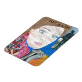 L'amour est un feu Pop Art Magnet (Côté Gauche)