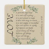 L'amour est un ornement de Noël patient (Dos)