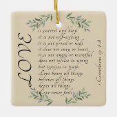 L'amour est un ornement de Noël patient (Devant)