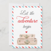 L'amour est un voyage nuptiale invitation à la dou (Dos)