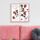 L'amour est un Word à 4 pattes, toile de portrait (Insitu(Salon))