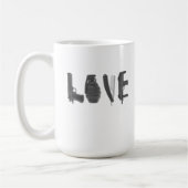 L'Amour Est Une Arme Drôle Mug (Gauche)