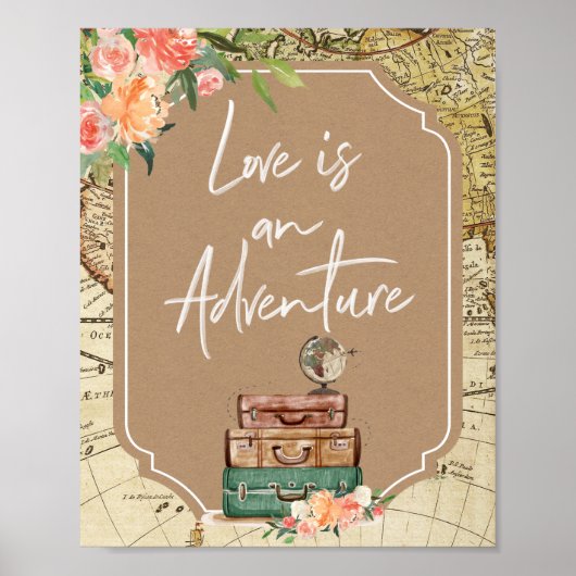 L'amour est une aventure affiche de fête de mariag (Devant)