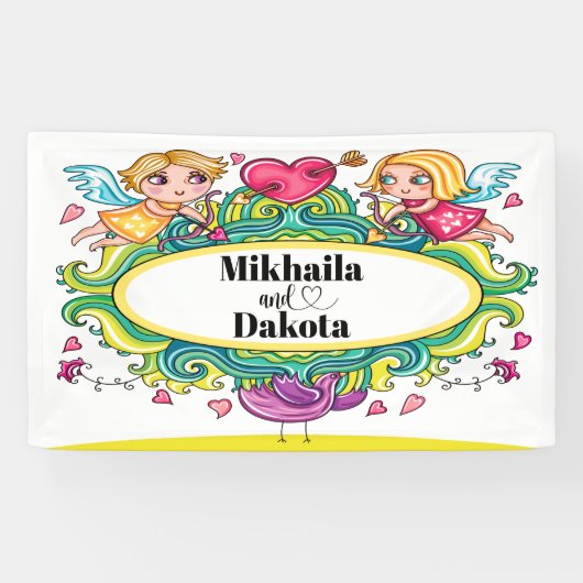 L'amour est une bannière d'amour (Horizontal)