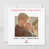 L'amour est..|Une carte de Saint-Valentin pour cou (Dos)
