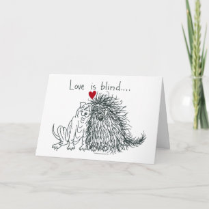 L'amour est une carte de voeux aveugle