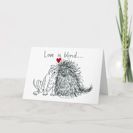 L'amour est une carte de voeux aveugle (Devant)
