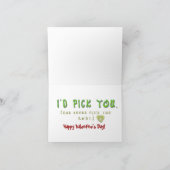 L'amour est une carte de voeux drôle de Booger (Intérieur)