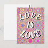 L'Amour Est Une Carte Postale Love Pride (Devant / Derrière)
