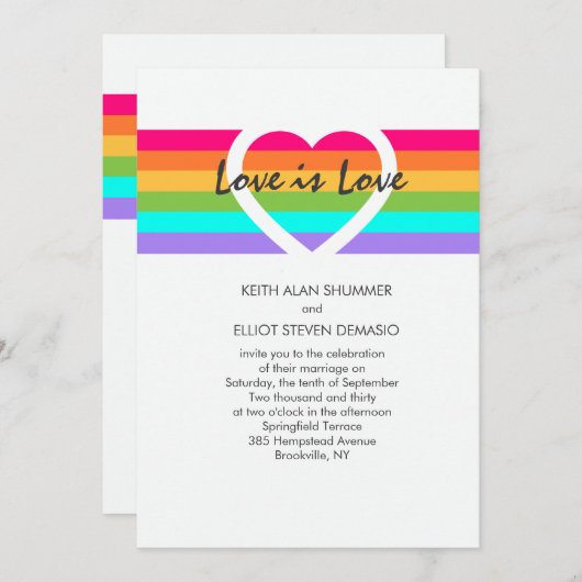 L'Amour Est Une Invitation Amoureuse (Devant / Derrière)