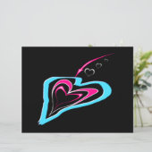 L'amour est une traînée de coeurs Carte postale (Debout devant)