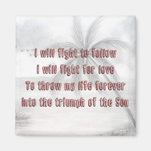L'amour est War Hillsong Lyrics Magnet