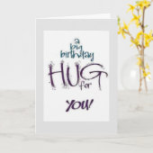 L'AMOUR ET LA DOUCE * CARTE D'ANNIVERSAIRE* (Fleur jaune)