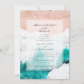 L'amour et le Faire-part de mariage côtier de la p (Devant)