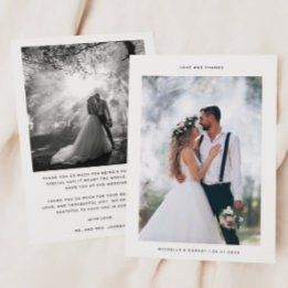 L'amour et merci photo Mariage minimaliste