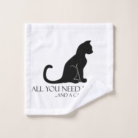L'amour et un chat (Gant de toilette)