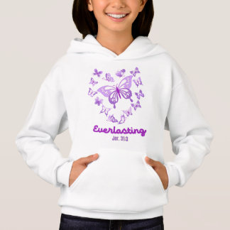 L'amour éternel des papillons violets de Dieu Jer